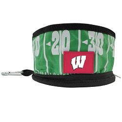 Wisconsin Badgers - Collapsible Pet Bowl